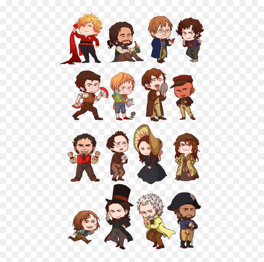 Cosette And Jean Valjean, HD Png Download - les miserables png