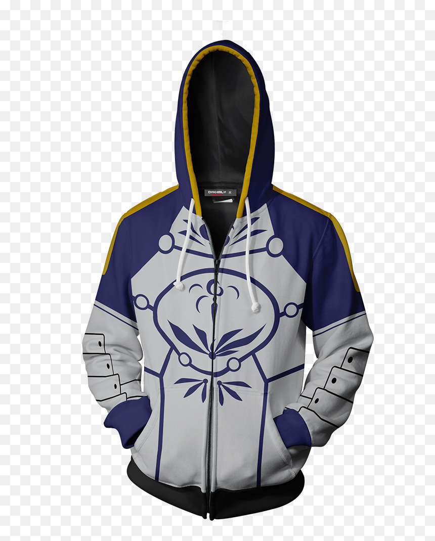 Fate Stay Night Saber Hoodie Cosplay Jacket Zip Up - Sudadera De Ben 10, HD Png Download - saber fate png