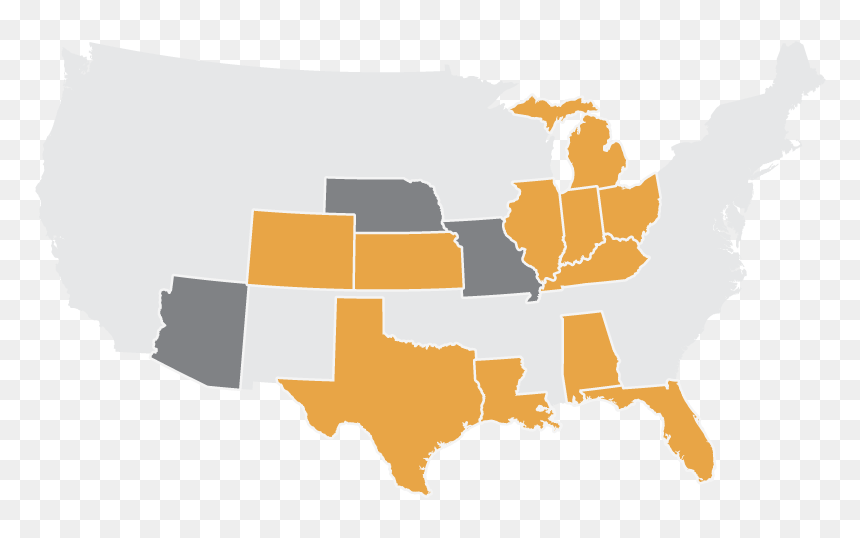 About Us Map - Route 66 Famous, HD Png Download - us map transparent png