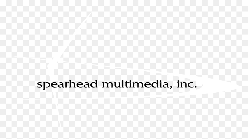 Spearhead Multimedia Logo Black And White - Combine Logo Png Text, Transparent Png - spearhead png