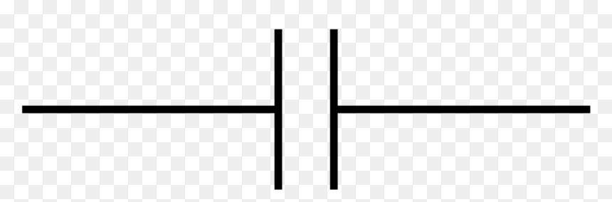 Electrical Symbol Of Capacitor, HD Png Download - addition png