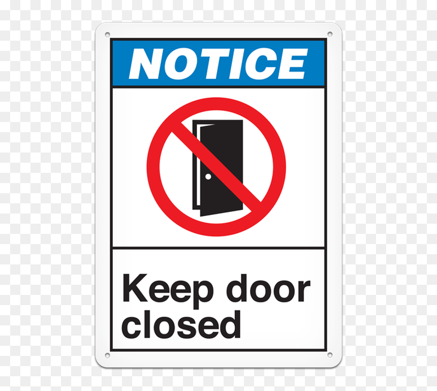 Sign, HD Png Download - closed door png