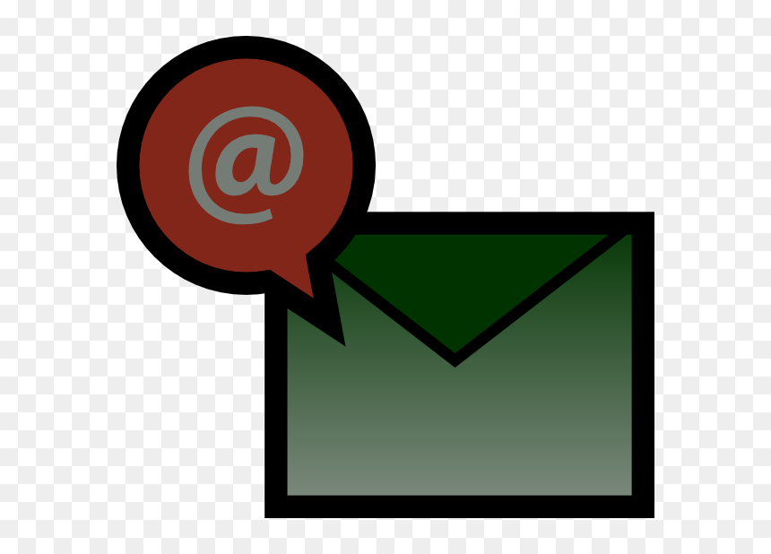 Green Email Envelop Svg Clip Arts - Transparent Newsletter Clipart, HD Png Download - envelop png