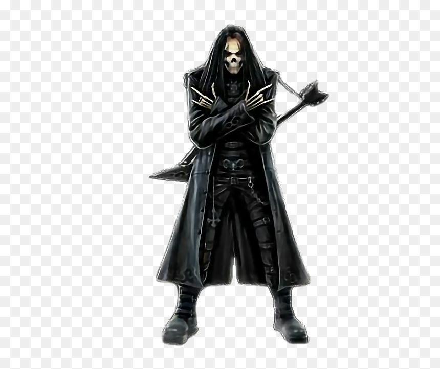 #skeleton #rocker #fantasyart #fantasy #makebelieve - Skeleton In A Cloak Fantasy Art, HD Png Download - cloaked figure png