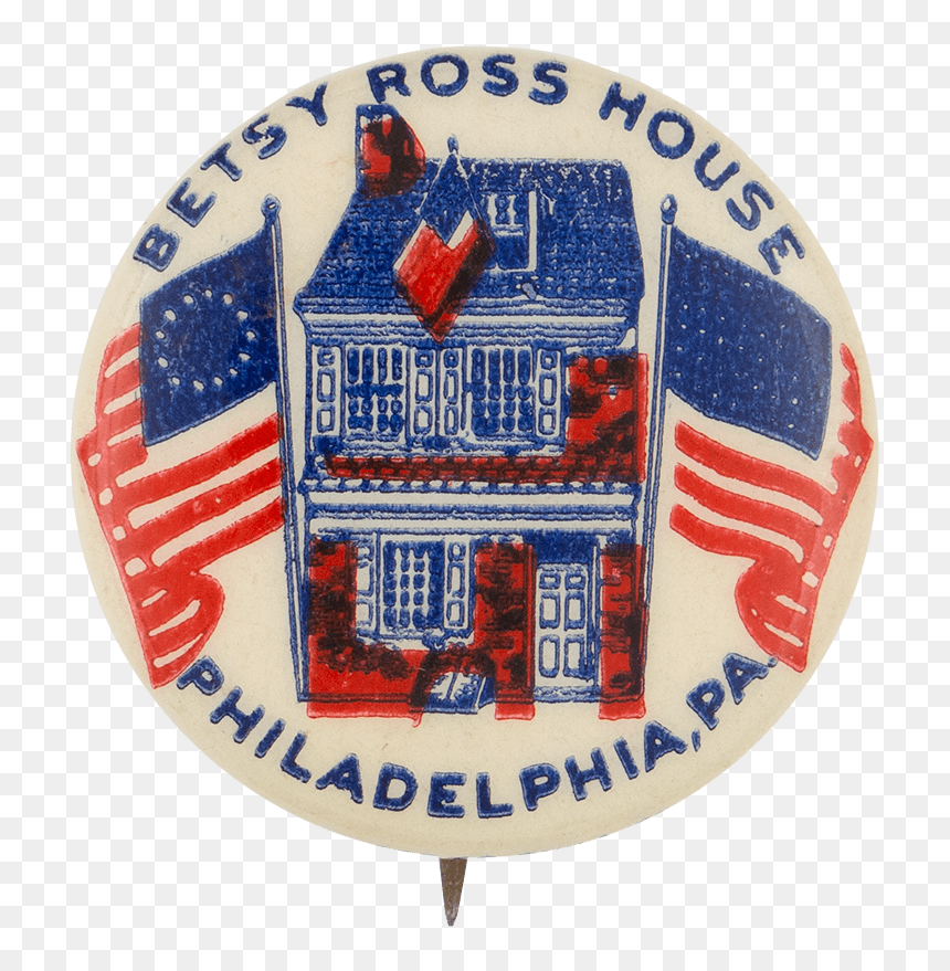 Betsy Ross House Event Button Museum - Flag Of The United States, HD Png Download - betsy ross flag png