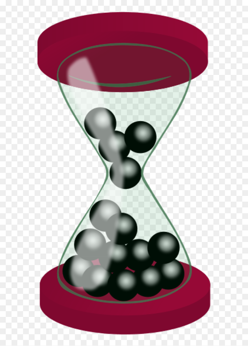 Vector Clip Art - Hour Glass With Marbles, HD Png Download - hourglass vector png