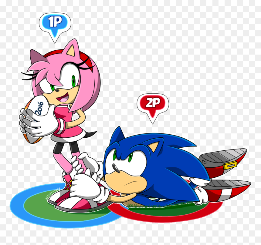 Mario And Sonic At The Olympic Rio 2016 Games Amy Rose, HD Png Download - mario and sonic png