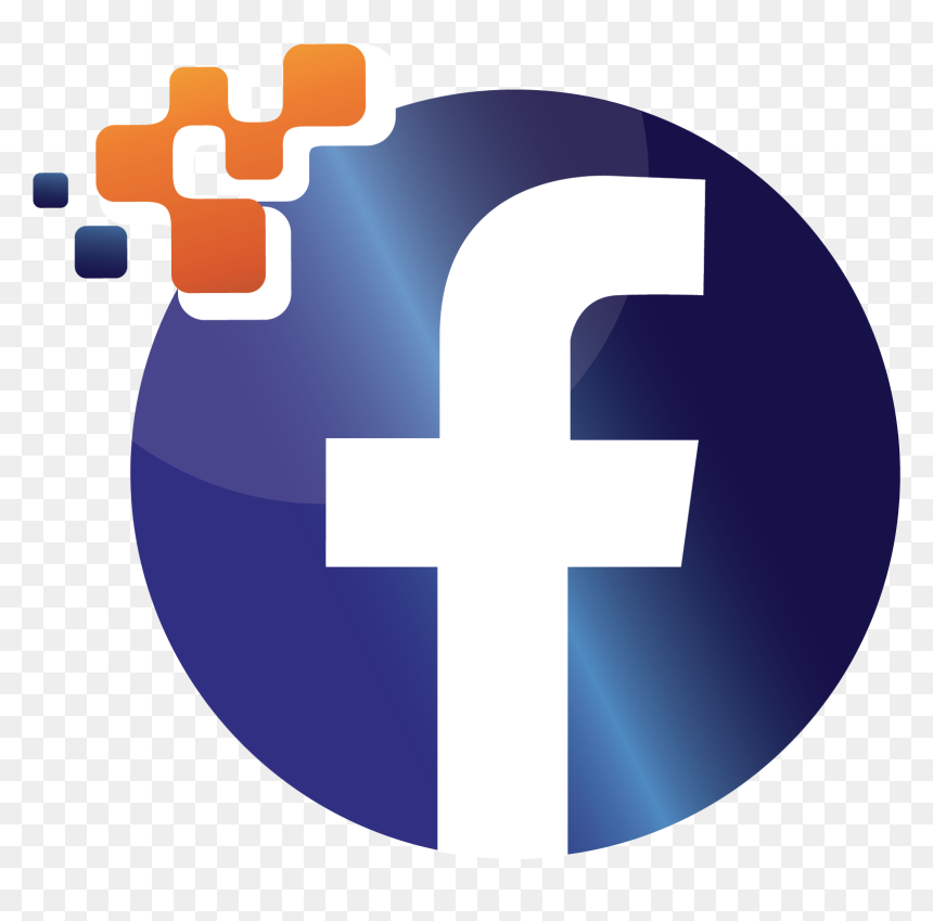 Facebook Logo Depicted In Net Credit Union Logo Circle - Dibujo De Facebook, HD Png Download - facebook logo hd png