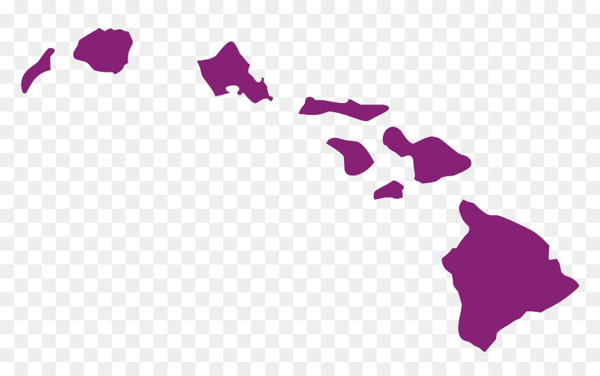 Honolulu County, Hawaii Maui Clip Art - Hawaiian Islands Transparent Background, HD Png Download - hawaii outline png