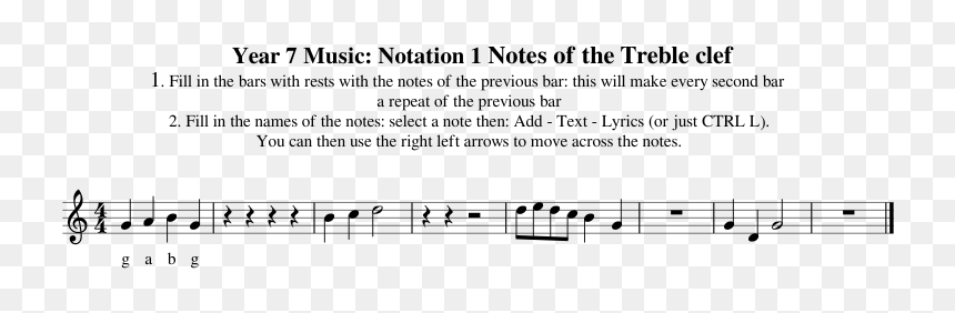 Document, HD Png Download - clef note png