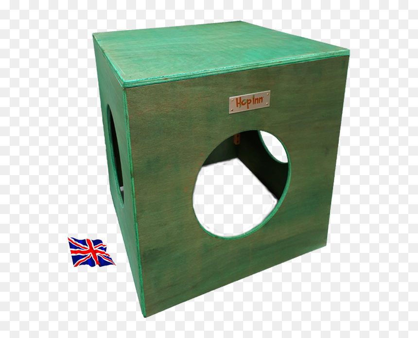 Green Cube - Plywood, HD Png Download - wooden cube png