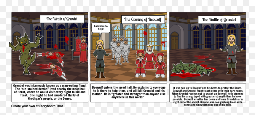 Cartoon, HD Png Download - beowulf png