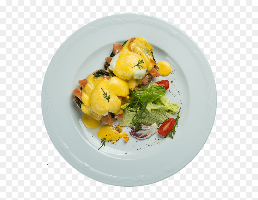 Salad, HD Png Download - eggs benedict png