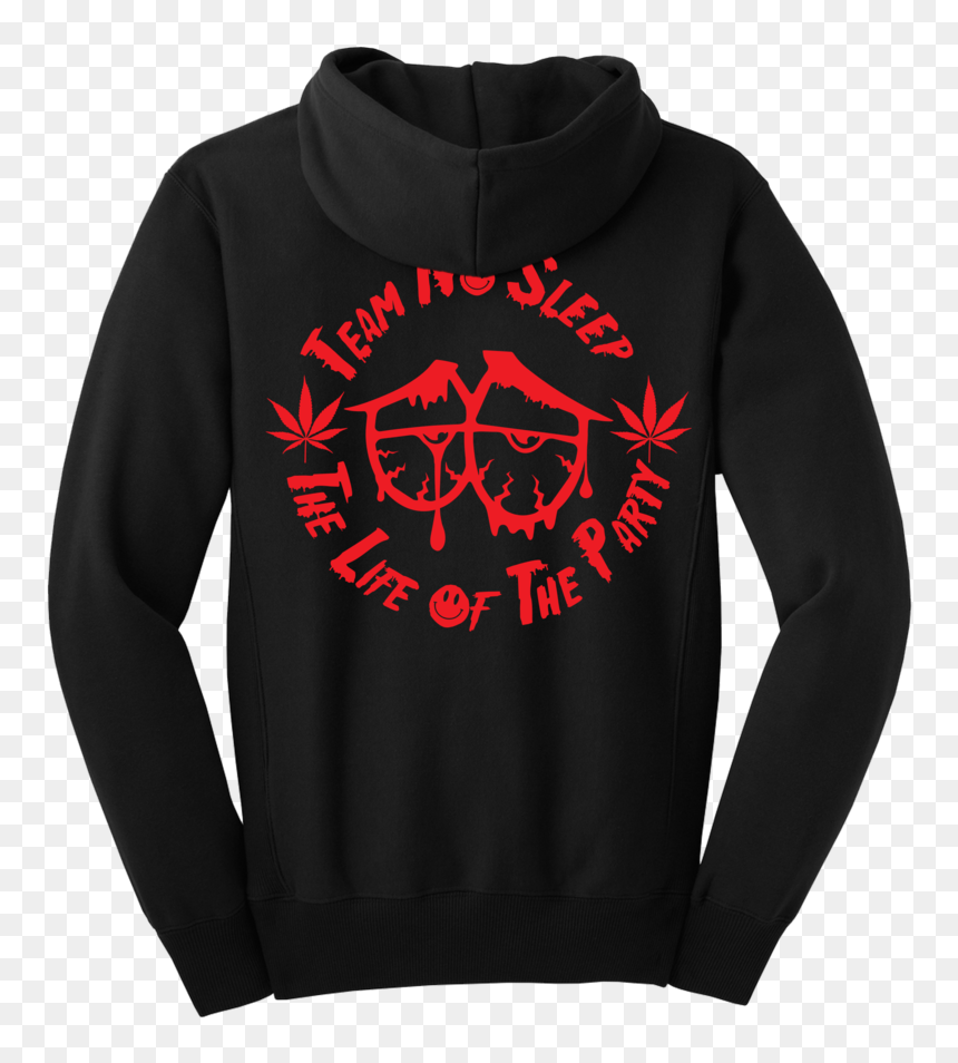 Black Hoodie Back - Hoodie, HD Png Download - red drip png