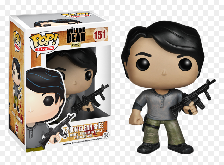 Funko Pop The Walking Dead Glenn, HD Png Download - the walking dead glenn png