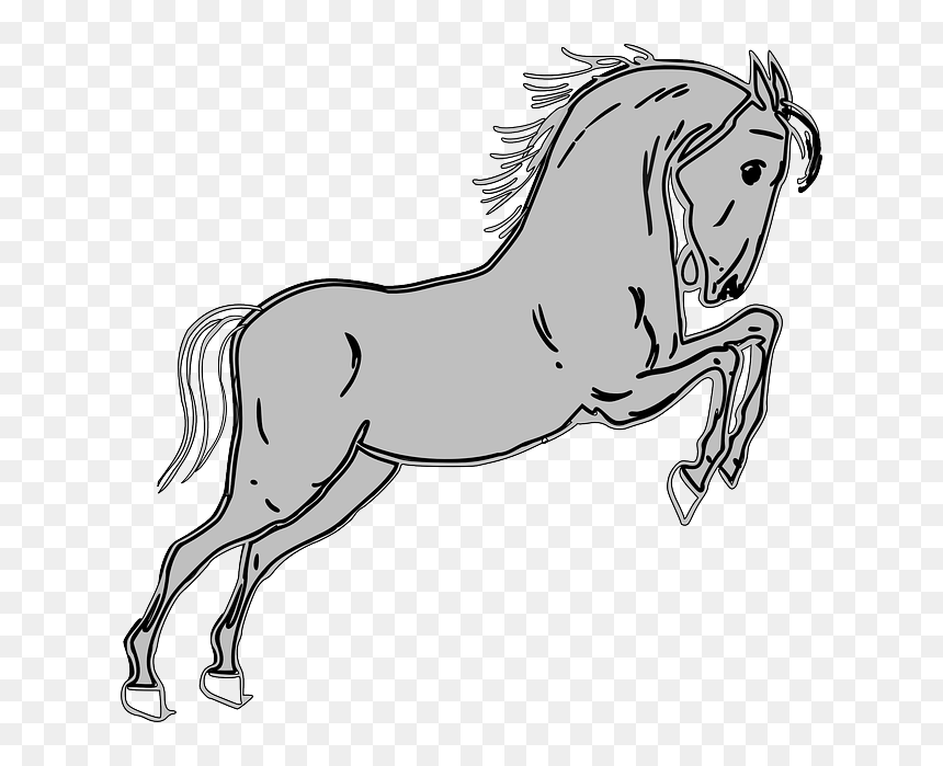 Horse Clip Art, HD Png Download - horse outline png