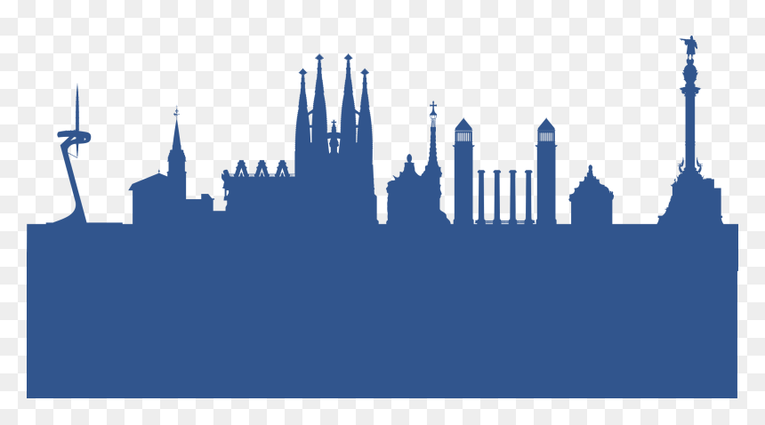 City Russia Silhouette Transparent, HD Png Download - paris skyline silhouette png