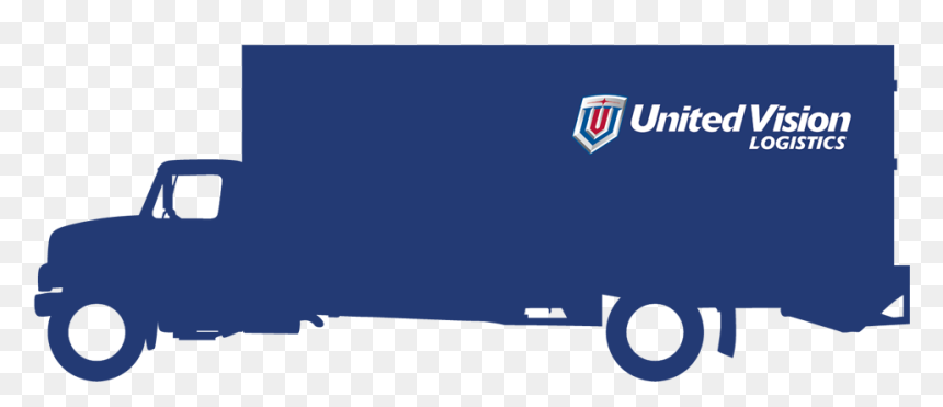 Uvl Branded Truck Silhouette Side View - Truck, HD Png Download - truck silhouette png