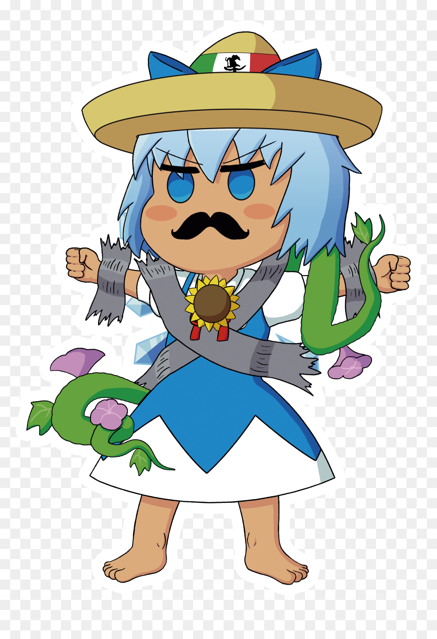 Cirno De Mayo Sticker - Summer Cirno, HD Png Download - cirno png