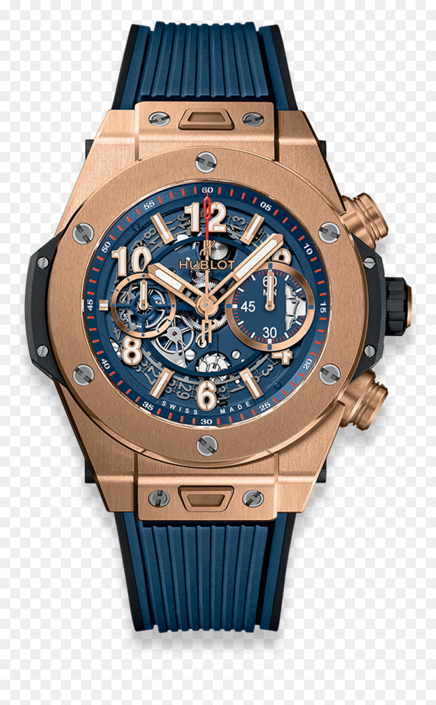 Hublot Big Bang Unico King Gold Blue, HD Png Download - gol d roger png