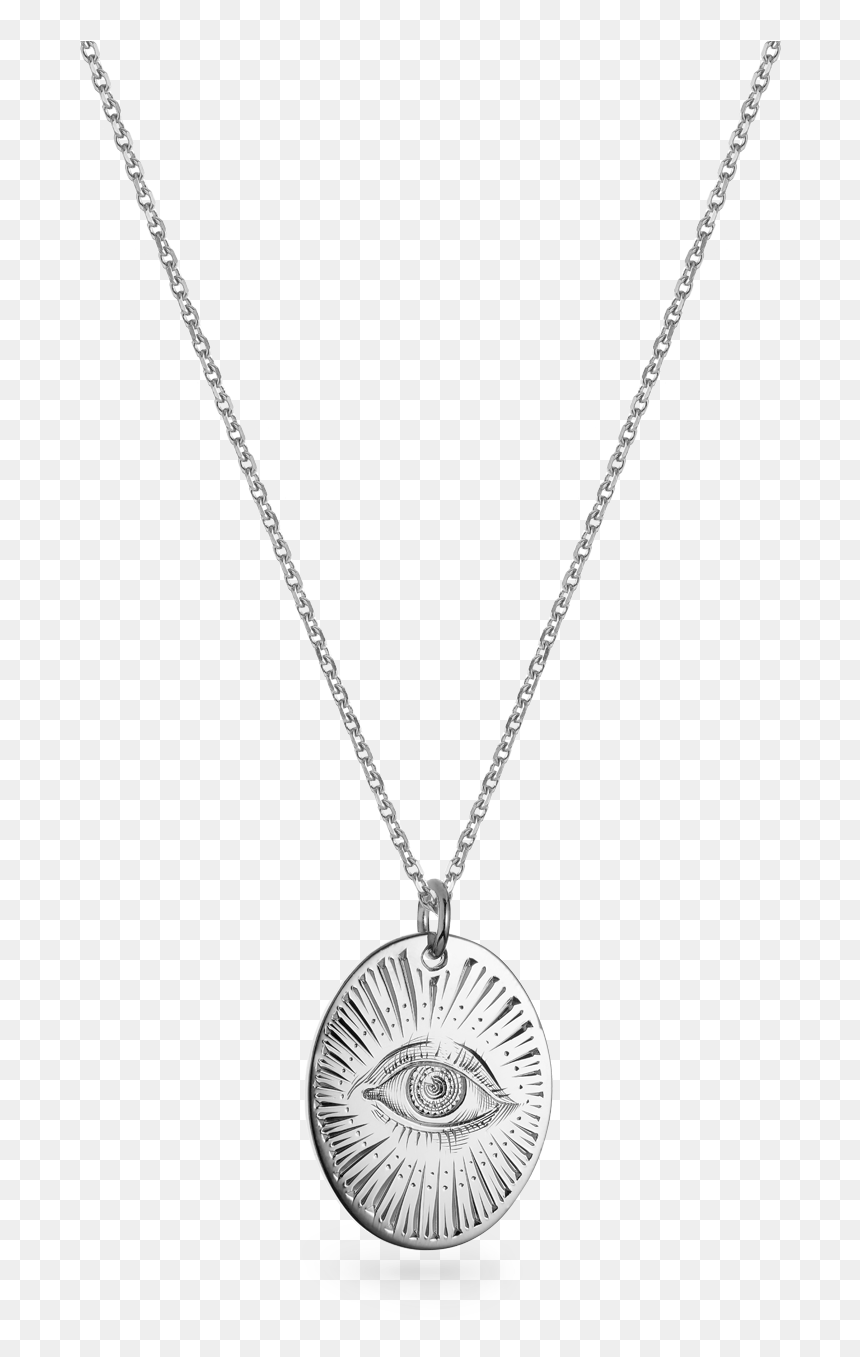 9ct White Gold Large Oval Pendant - Cartier, HD Png Download - white gold chain png