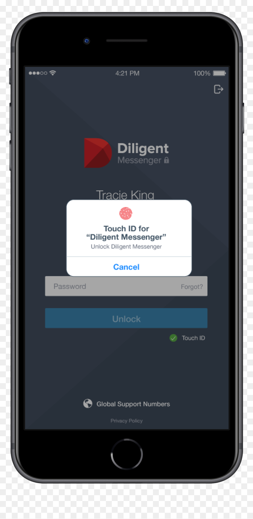 Iphone, HD Png Download - touch id png