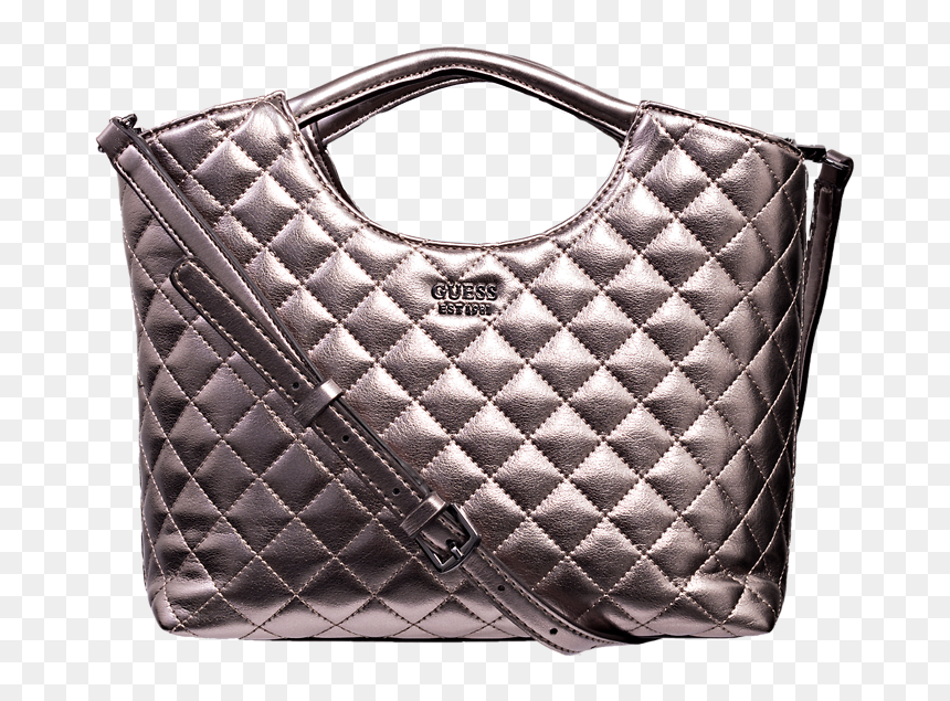 Guess Miriam Small Shopper Pewter - 보이 백 카프 스킨, HD Png Download - guess jeans logo png