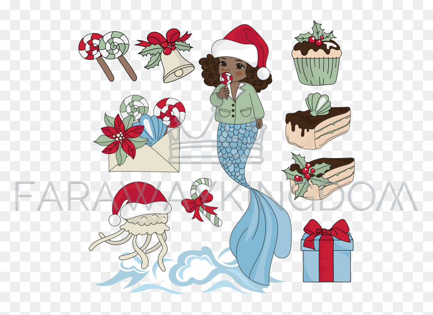 Christmas Mermaid, HD Png Download - new years eve hat png