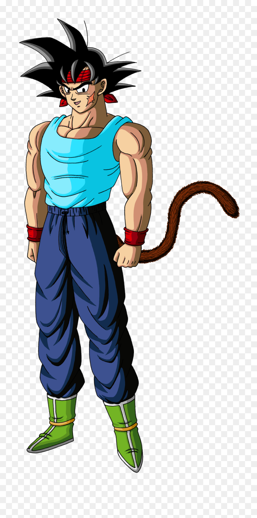 Bardock - Cartoon, HD Png Download - goku chibi png