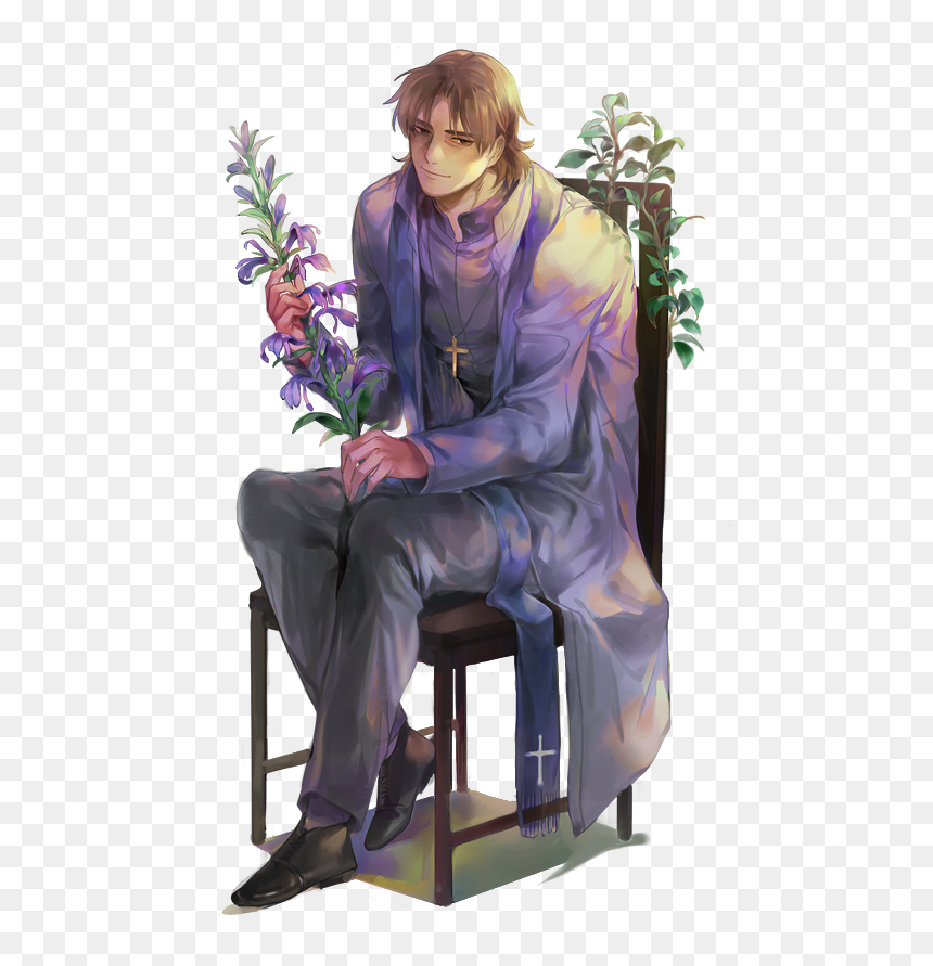 Sitting, HD Png Download - kotomine kirei png