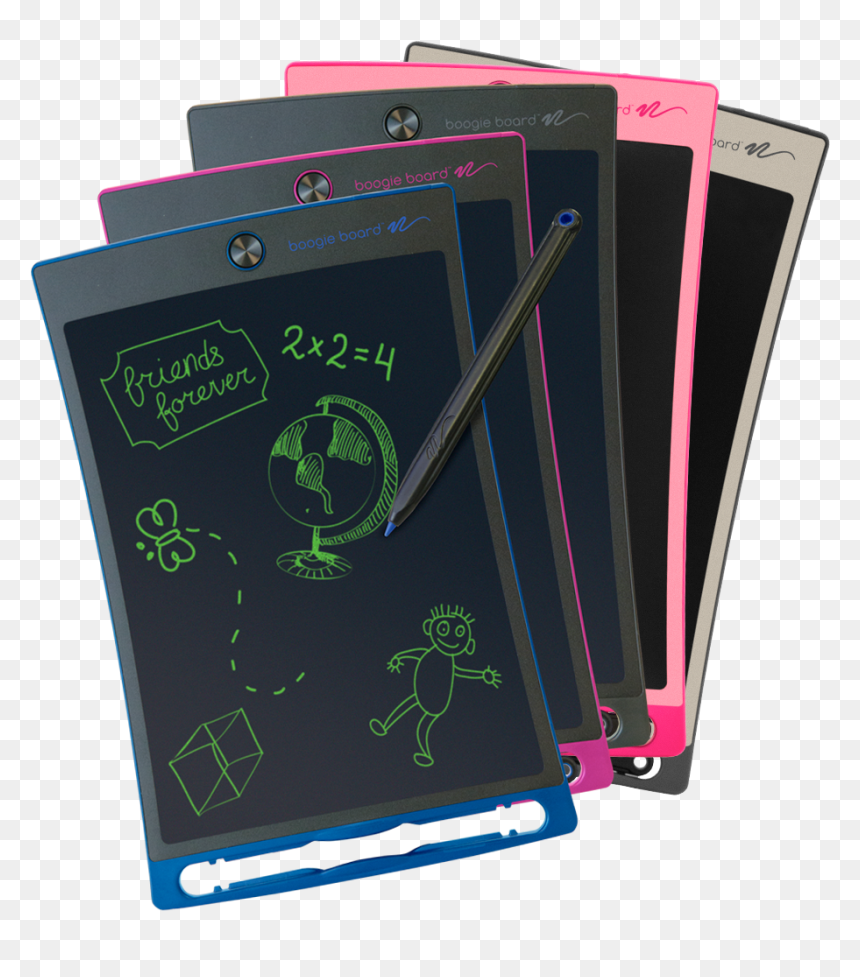 5 Colors Of Jot™ Boogie Boards With Writing"
 Class= - Electronics, HD Png Download - boogie board png