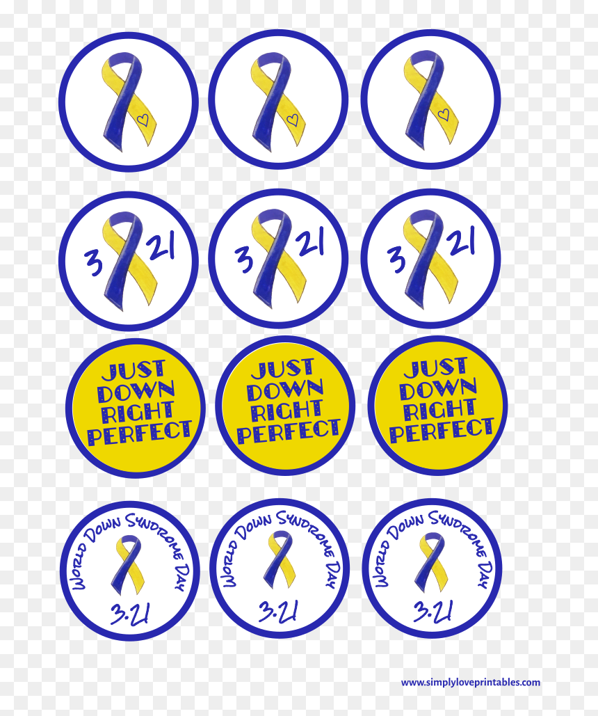 Circle, HD Png Download - down syndrome ribbon png