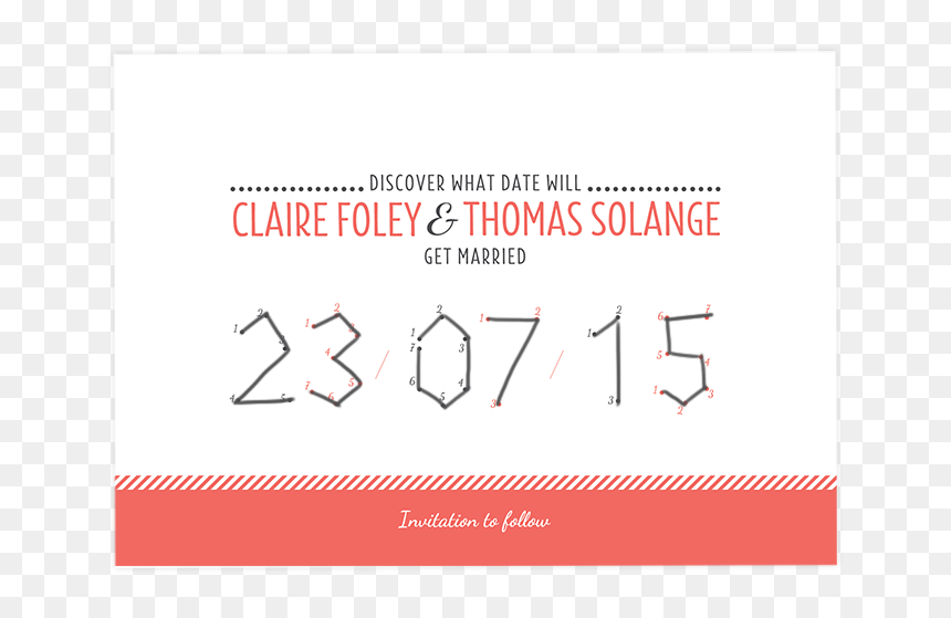 Savethedate Liaisons Pepperandjoy Front Uk2 - Paper, HD Png Download - connect the dots png