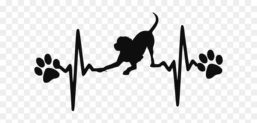 Labrador Ekg, HD Png Download - lab silhouette png