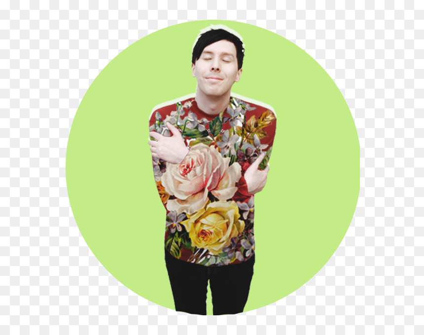 Amazingphil Amazingphil Icon Phil Lester Phil Lester - Vintage Floral, HD Png Download - amazingphil png