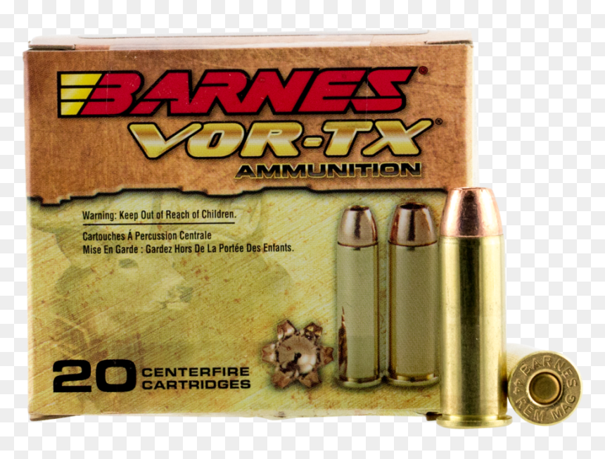 Barnes 21545 Vor-tx Handgun Hunting 44 Remington Magnum - Barnes Vortx 44 Mag, HD Png Download - 44 magnum png