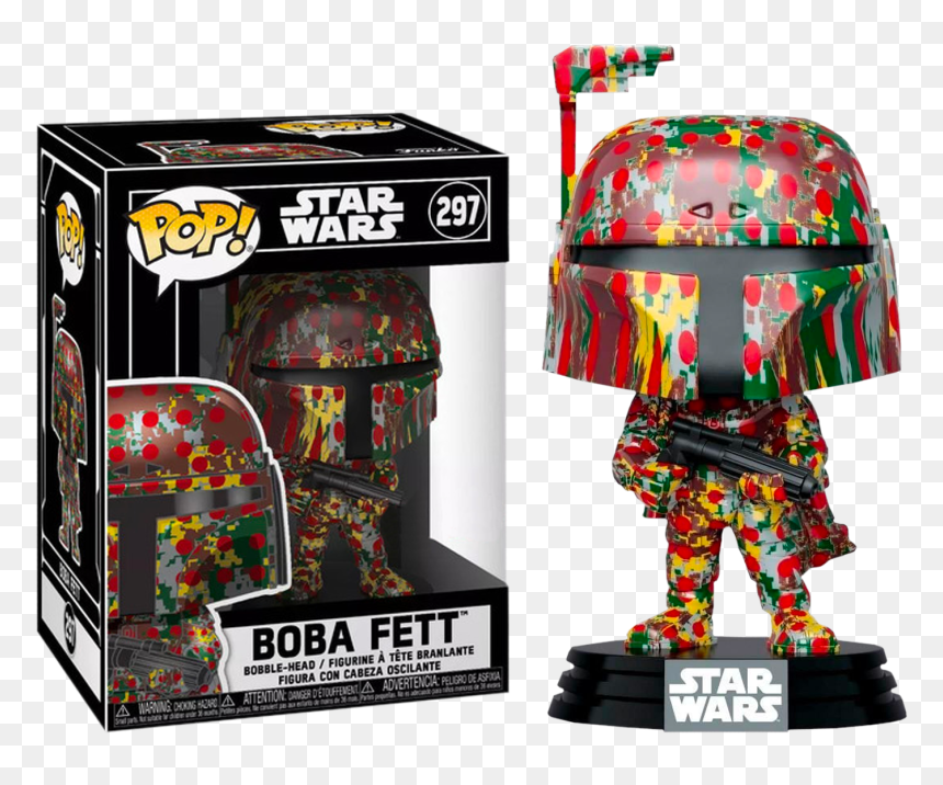 Funko Pop Boba Fett Futura, HD Png Download - boba fett head png