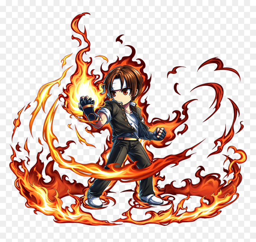 Brave Frontier King Of Fighter, HD Png Download - kyo kusanagi png