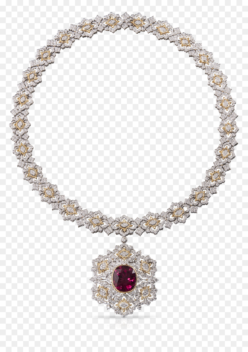 Buccellati - Necklaces - Opera Necklace - Opera High - High Jewellery Necklace, HD Png Download - silver garland png
