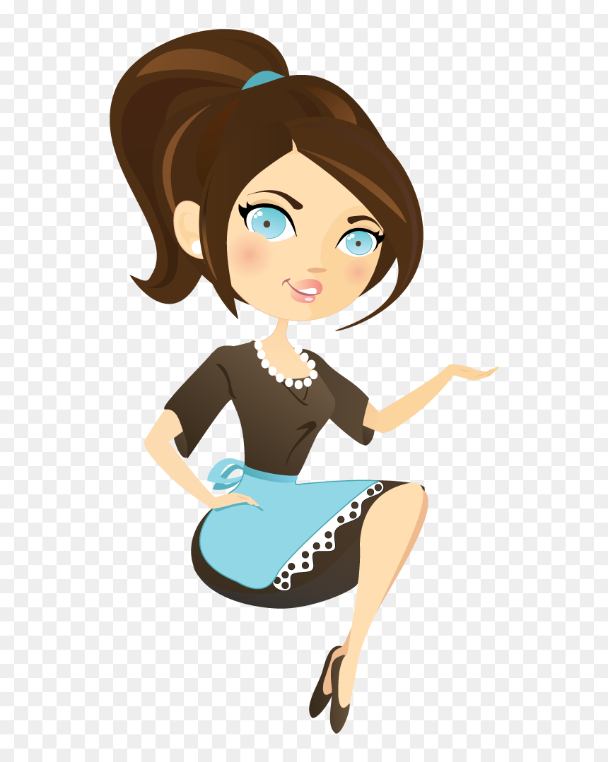 Blog Templates Free, Free Blog, Free Characters, Apron, - Çizgi Film Bayan Karakterleri, HD Png Download - apron clipart png