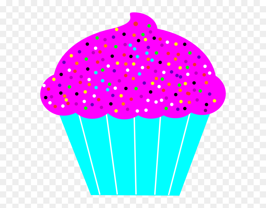 Transparent Cupcake Clip Art, HD Png Download - purple cupcake png