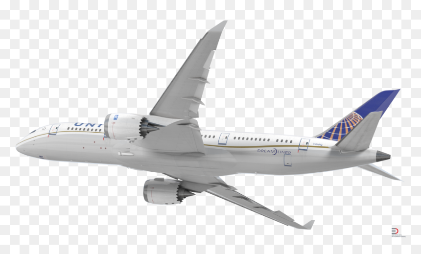 Boeing 787 3 United Airlines Rigged Royalty Free 3d - Boeing 737 Next Generation, HD Png Download - united airplane png