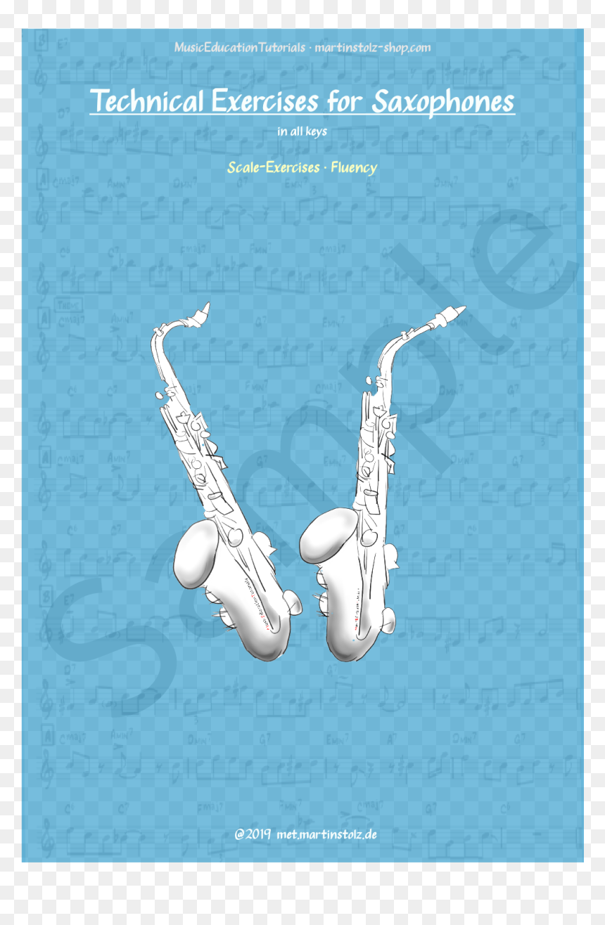 Scale - Exercises - - Gesamtpartitur - - - - Baritone Saxophone, HD Png Download - saxophone player png