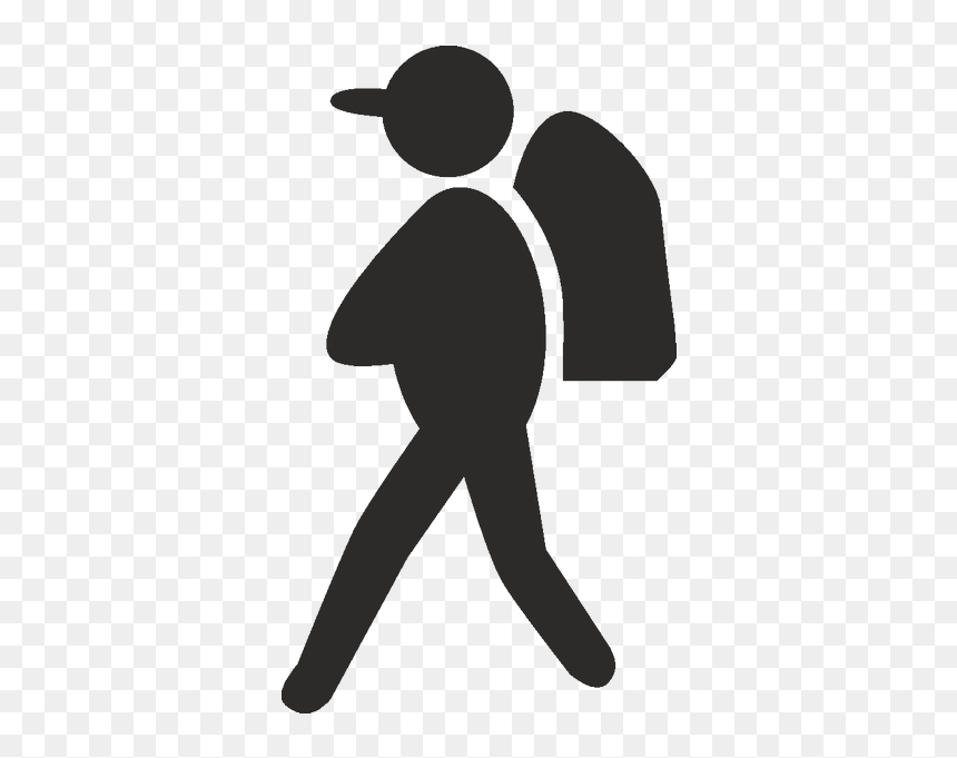 Silhouette Tourism Sleeping Mats Sticker - Tourists Clipart Silhouette, HD Png Download - sleeping with sirens png