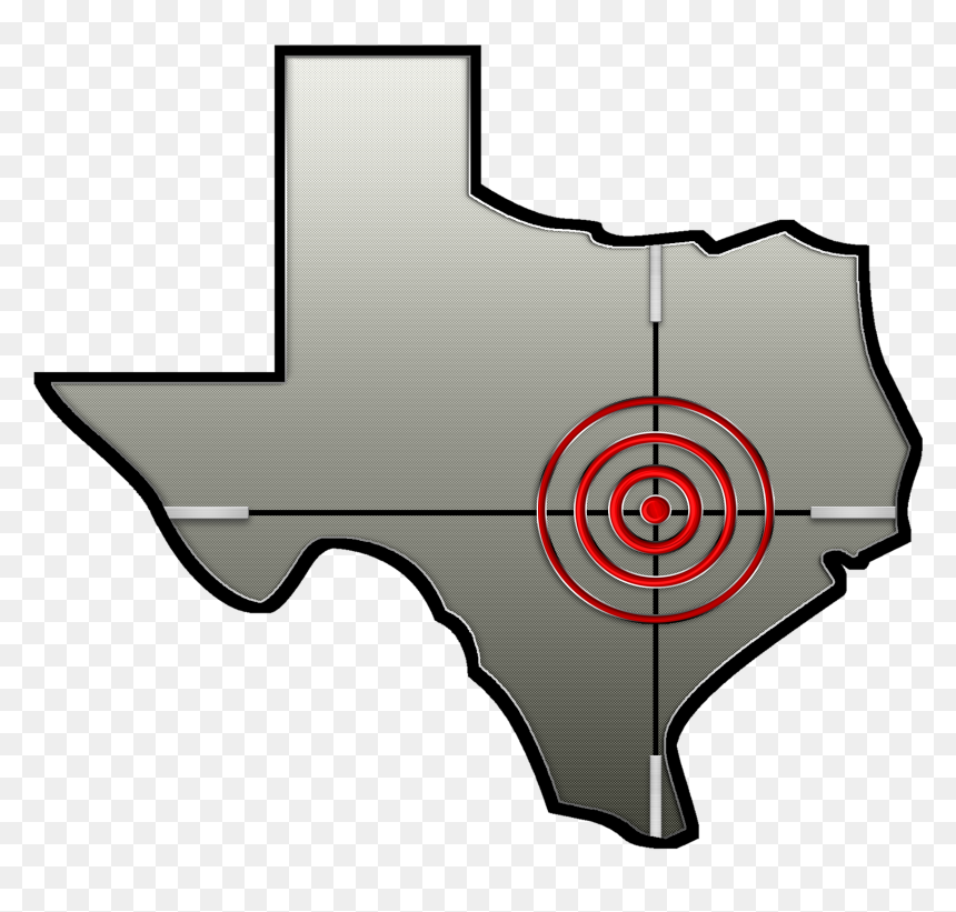 Crosshairs Texas Clipart , Png Download, Transparent Png - texas clip art png