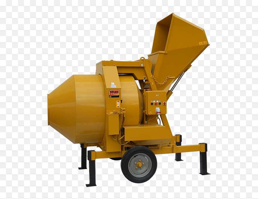 Loading Fed Tilting Drum Mixer, HD Png Download - concrete mixer truck png