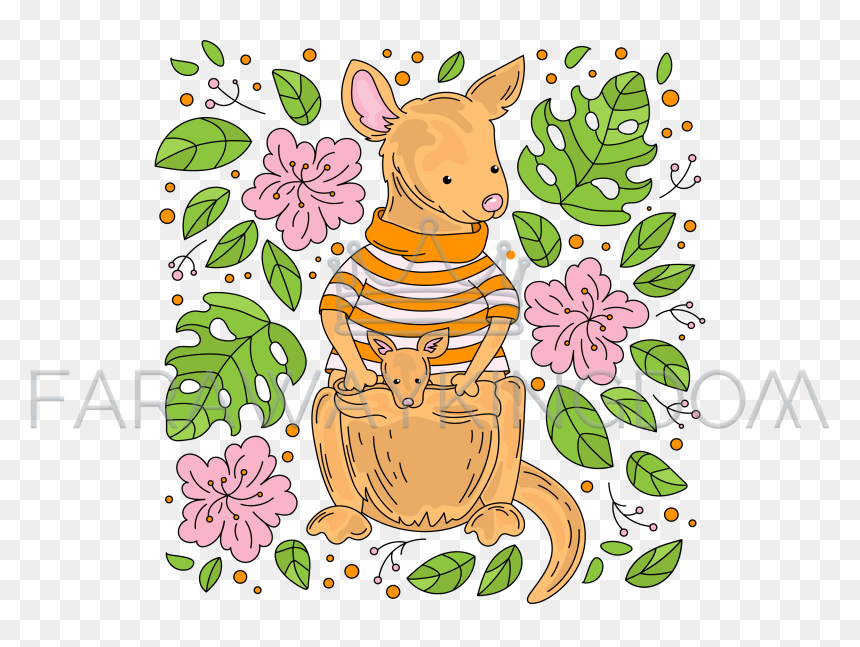 Illustration, HD Png Download - kangaroo cartoon png