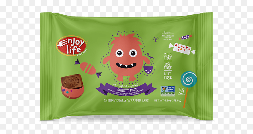 Enjoy Life Chocolate Minis - Enjoy Life Chocolate Halloween, HD Png Download - milk duds png