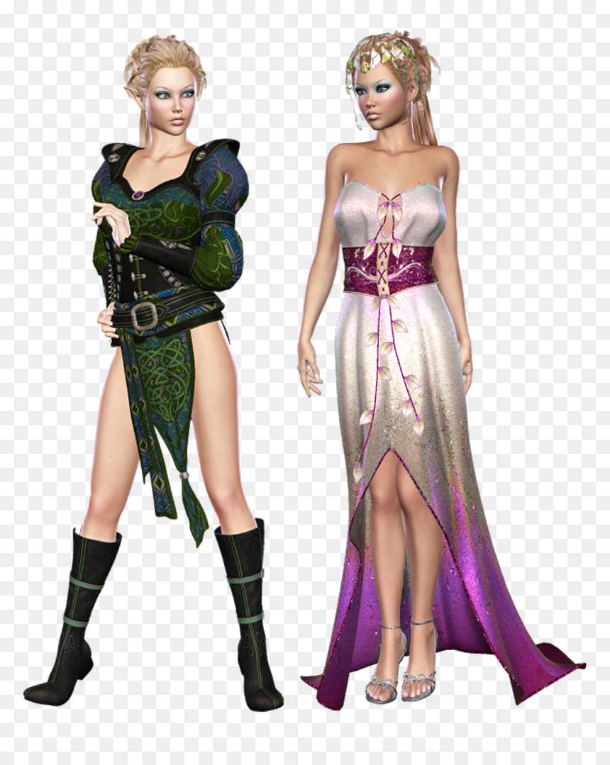 No Rescue For This Damsel In Distress - Fantasy Dress Elf, HD Png Download - damsel in distress png