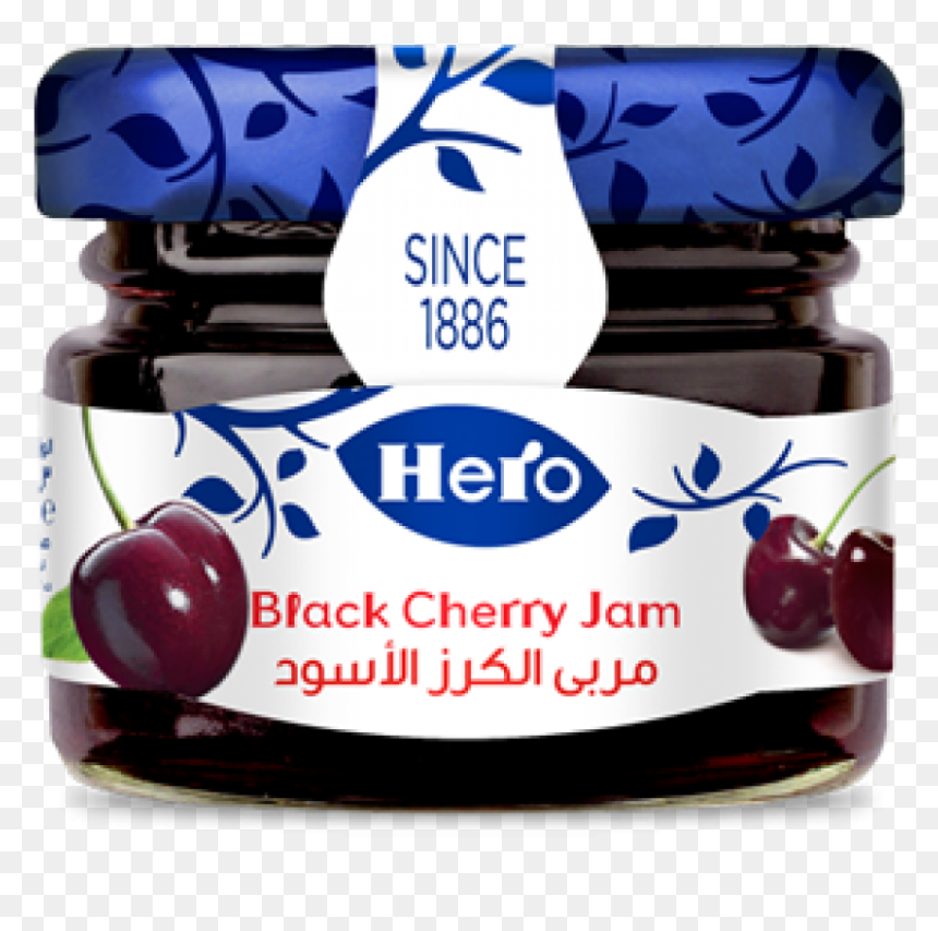 Hero Mini Jar Strawberry, HD Png Download - black cherry png